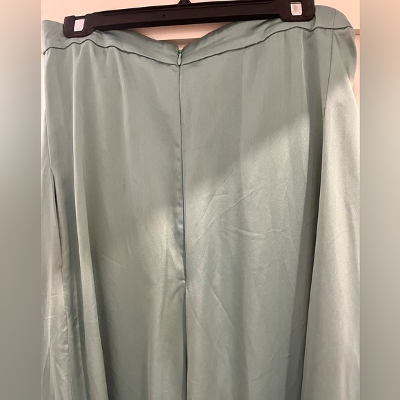 Fame and Partners STUNNING women’s sz 6 strapless jumpsuit, seafoam green/blue - Picture 4 of 10